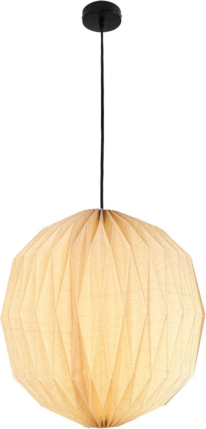 imageJONATHAN Y JYL9101B Vaughn 1575quot Modern Vintage Orb Honeycomb Shade LED Pendant Light for Kitchen Living Room Hallway Bedroom Dining Room Natural