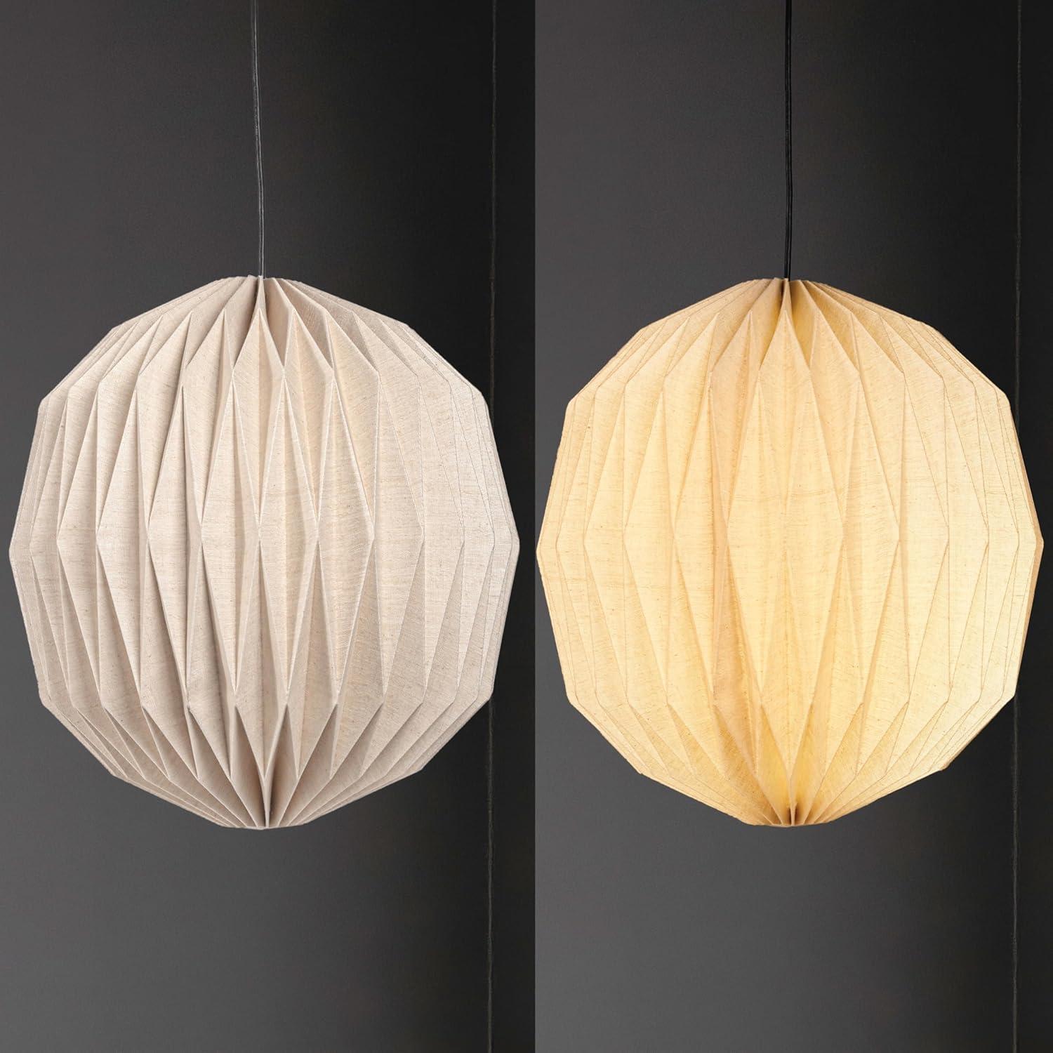 imageJONATHAN Y JYL9101B Vaughn 1575quot Modern Vintage Orb Honeycomb Shade LED Pendant Light for Kitchen Living Room Hallway Bedroom Dining Room Natural