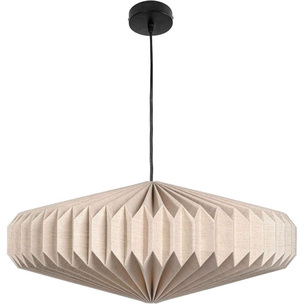 imageJONATHAN Y JYL9100B Nolan 2125quot Modern Vintage Honeycomb Shade LED Pendant Light for Kitchen Living Room Hallway Bedroom Dining Room Natural