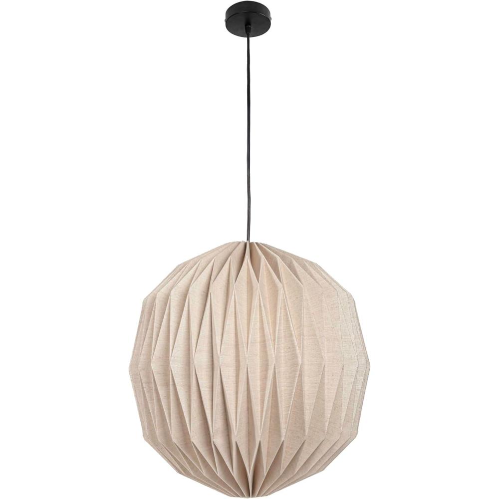 imageJONATHAN Y JYL9101B Vaughn 1575quot Modern Vintage Orb Honeycomb Shade LED Pendant Light for Kitchen Living Room Hallway Bedroom Dining Room Natural