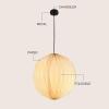 JONATHAN Y JYL9101B Vaughn 15.75″ Modern Vintage Orb Honeycomb Shade LED Pendant Light for Kitchen, Living Room, Hallway, Bedroom, Dining Room, Natural