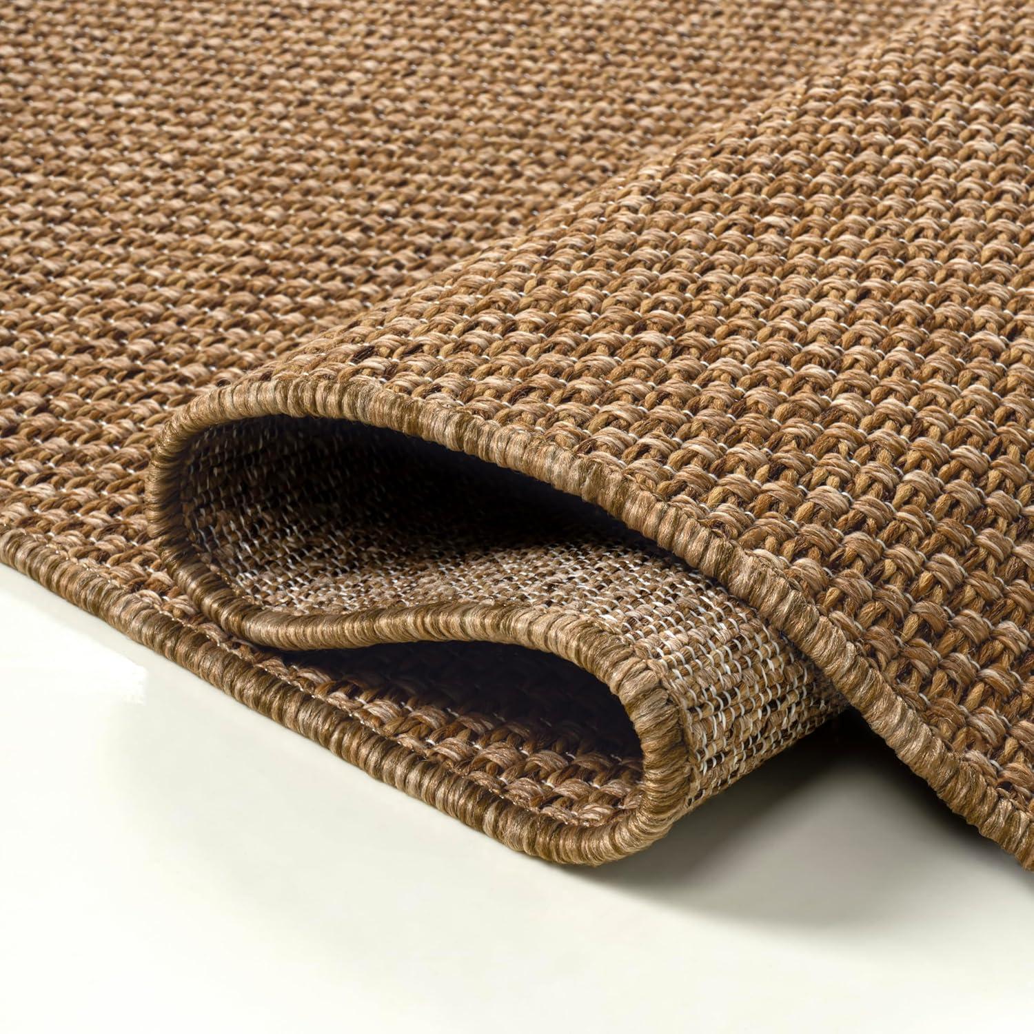 imageJONATHAN Y Jute Rustic IndoorOutdoor Area Rug Natural 3X5 Solana Easy Solid Color for Backyard Patio Porch EasyCleaning High Traffic PetFriendly NonShedding FXV100A3Natural