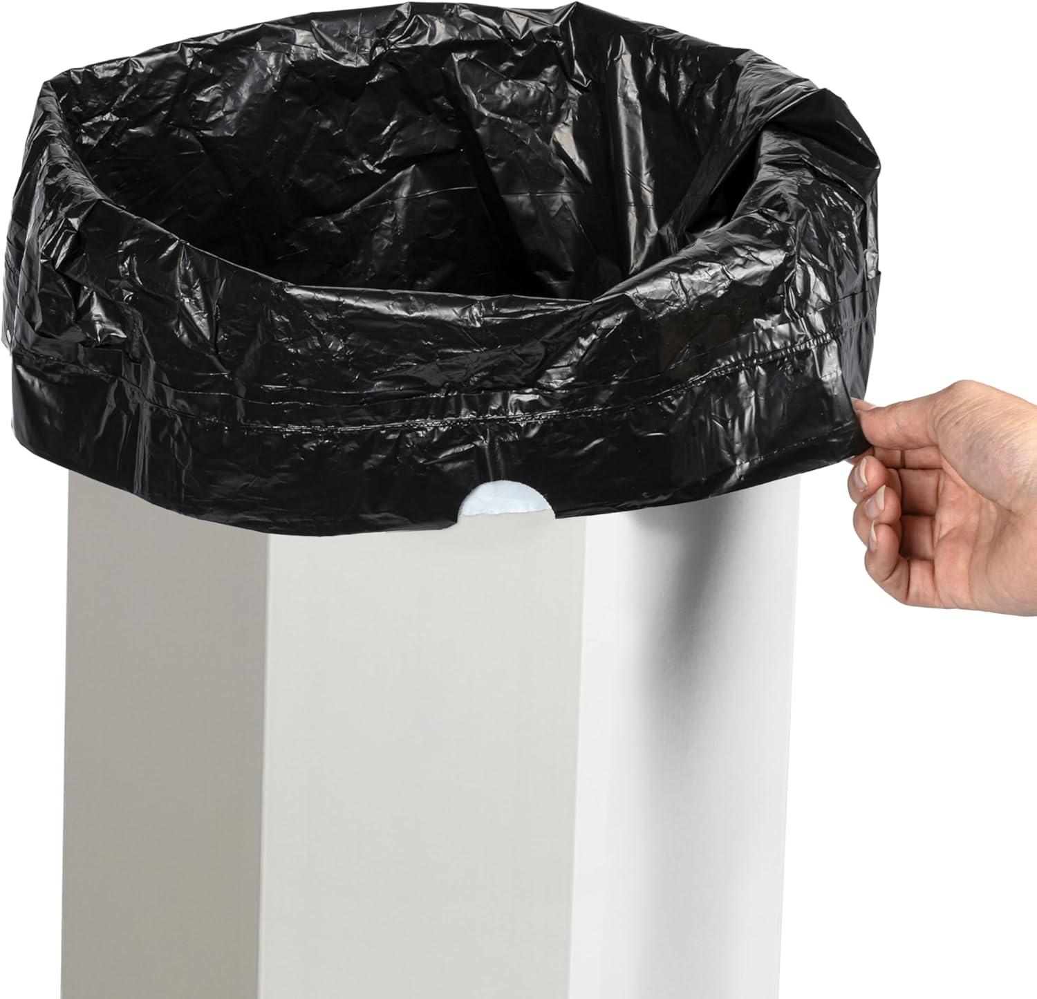 imagehappimess HPM1300FSET2 Fleur 25Gallon Traditional Classic Disposable Corrugated Cardboard Event Trash Can and Recycling Bin for Home Kitchen Laundry Room Bathroom Limestone Beige Set of 2Limestone Beige