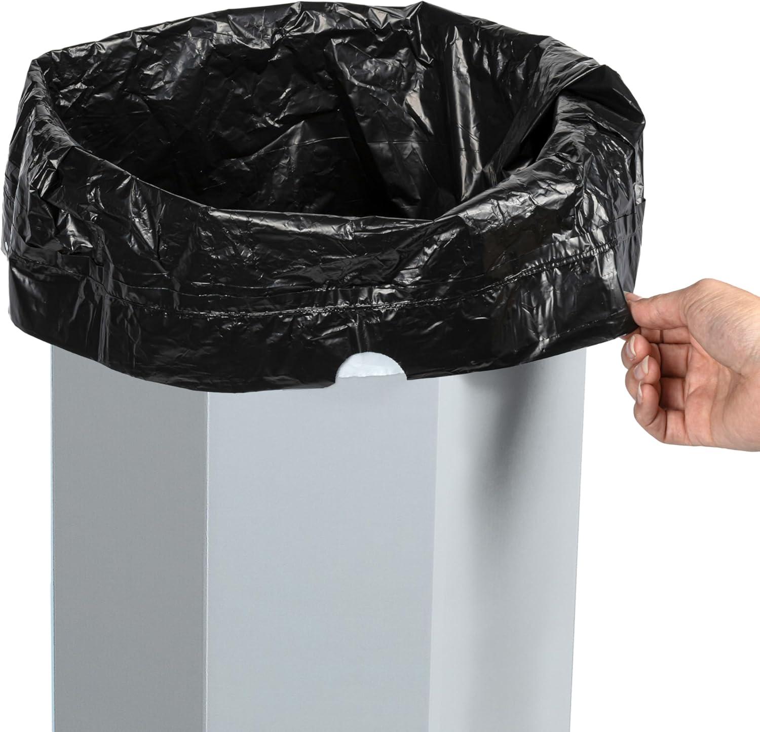 imagehappimess HPM1300FSET2 Fleur 25Gallon Traditional Classic Disposable Corrugated Cardboard Event Trash Can and Recycling Bin for Home Kitchen Laundry Room Bathroom Limestone Beige Set of 2Fog Gray