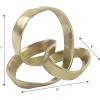 JONATHAN Y DEC1000E Chamberlain 7″ Aluminum Abstract Knot Decorative Sculpture Home Decor for Office, Bedroom, Living Room, Shelves & Coffee Tables, Black(Gold)