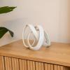 JONATHAN Y DEC1000E Chamberlain 7″ Aluminum Abstract Knot Decorative Sculpture Home Decor for Office, Bedroom, Living Room, Shelves & Coffee Tables, Black(White)