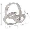 JONATHAN Y DEC1000E Chamberlain 7″ Aluminum Abstract Knot Decorative Sculpture Home Decor for Office, Bedroom, Living Room, Shelves & Coffee Tables, Black(Silver)