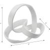 JONATHAN Y DEC1000E Chamberlain 7″ Aluminum Abstract Knot Decorative Sculpture Home Decor for Office, Bedroom, Living Room, Shelves & Coffee Tables, Black(White)
