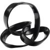 JONATHAN Y DEC1000E Chamberlain 7″ Aluminum Abstract Knot Decorative Sculpture Home Decor for Office, Bedroom, Living Room, Shelves & Coffee Tables, Black(Black)