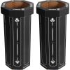 happimess HPM1300F-SET2 Fleur 25-Gallon Traditional Classic Disposable Corrugated Cardboard Event Trash Can and Recycling Bin for Home, Kitchen, Laundry Room, Bathroom, Limestone Beige (Set of 2)(Bridal Black)