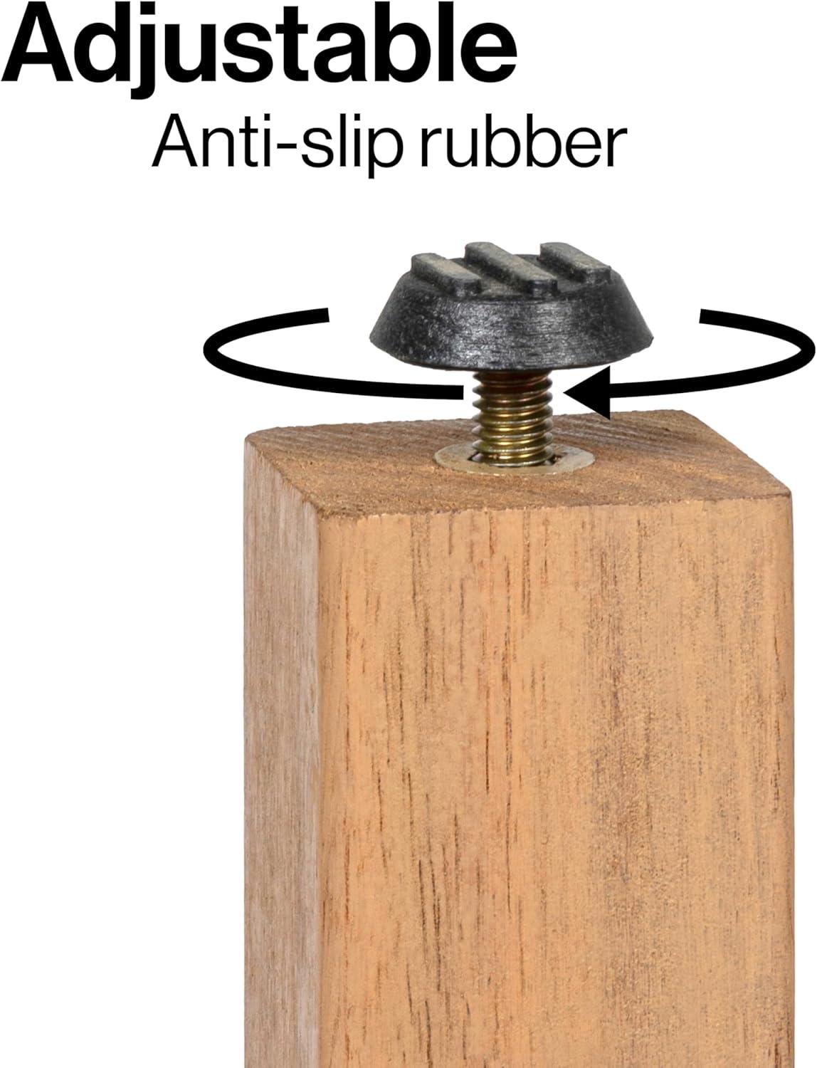 imageJONATHAN Y END6001B Kellie 161quot Cottage Classic Slatted Solid Acacia Wood IndoorOutdoor Side Table with Shelf for Patio Garden Bathroom Living Room BlackLight Teak