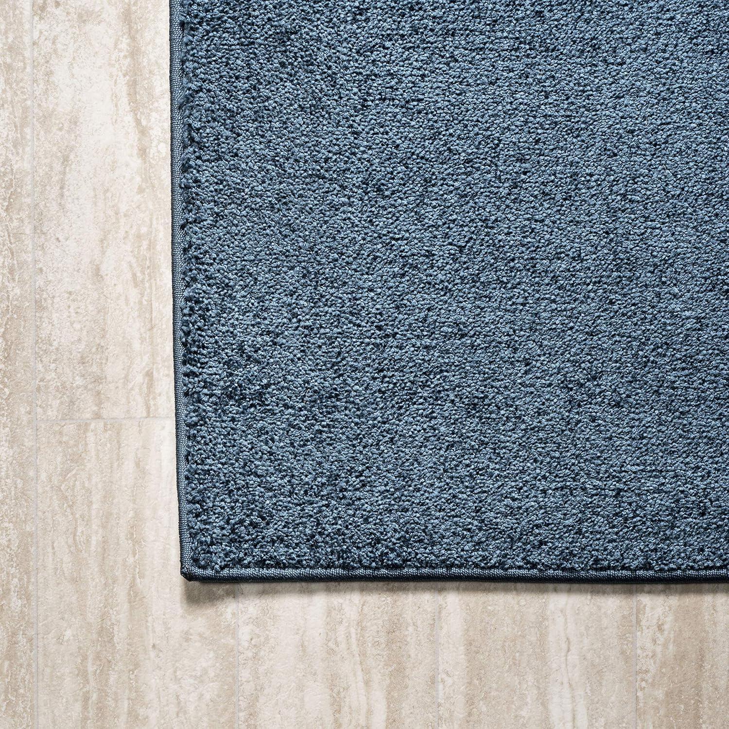 imageJONATHAN Y Haze Solid LowPile Navy Indoor Area Rug 3x5 CoastalBohemianMinimalistClassic EasyCleaning for Living RoomBedroomKitchenPet FriendlyNonShedding SEU100C3