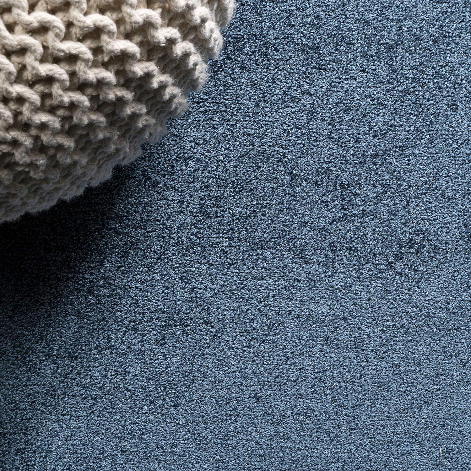 imageJONATHAN Y Haze Solid LowPile Navy Indoor Area Rug 3x5 CoastalBohemianMinimalistClassic EasyCleaning for Living RoomBedroomKitchenPet FriendlyNonShedding SEU100C3
