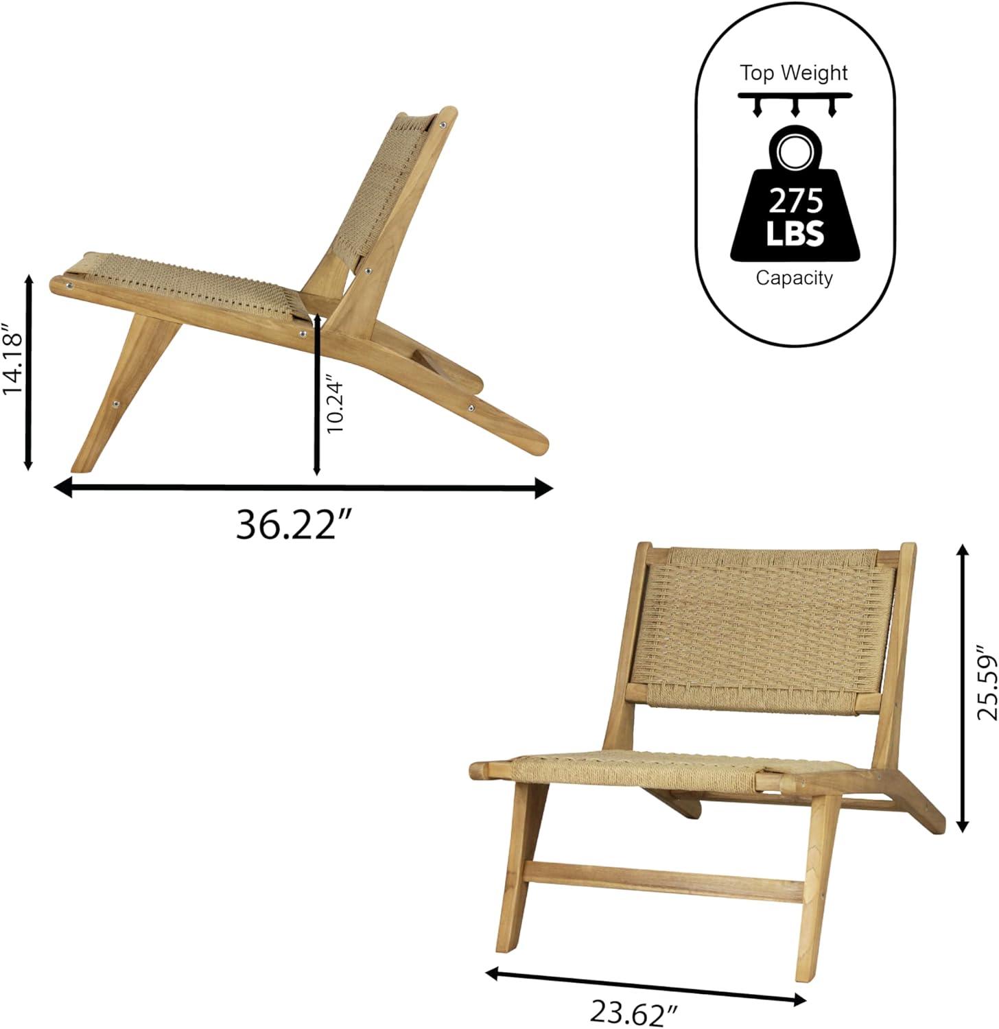 imageJONATHAN Y RLX1000B Parker MidCentury Modern Woven Seagrass Wood Armless Indoor Lounge Chair Contemporary Bohemian Coastal Transitional Rustic Dark BrownNatural