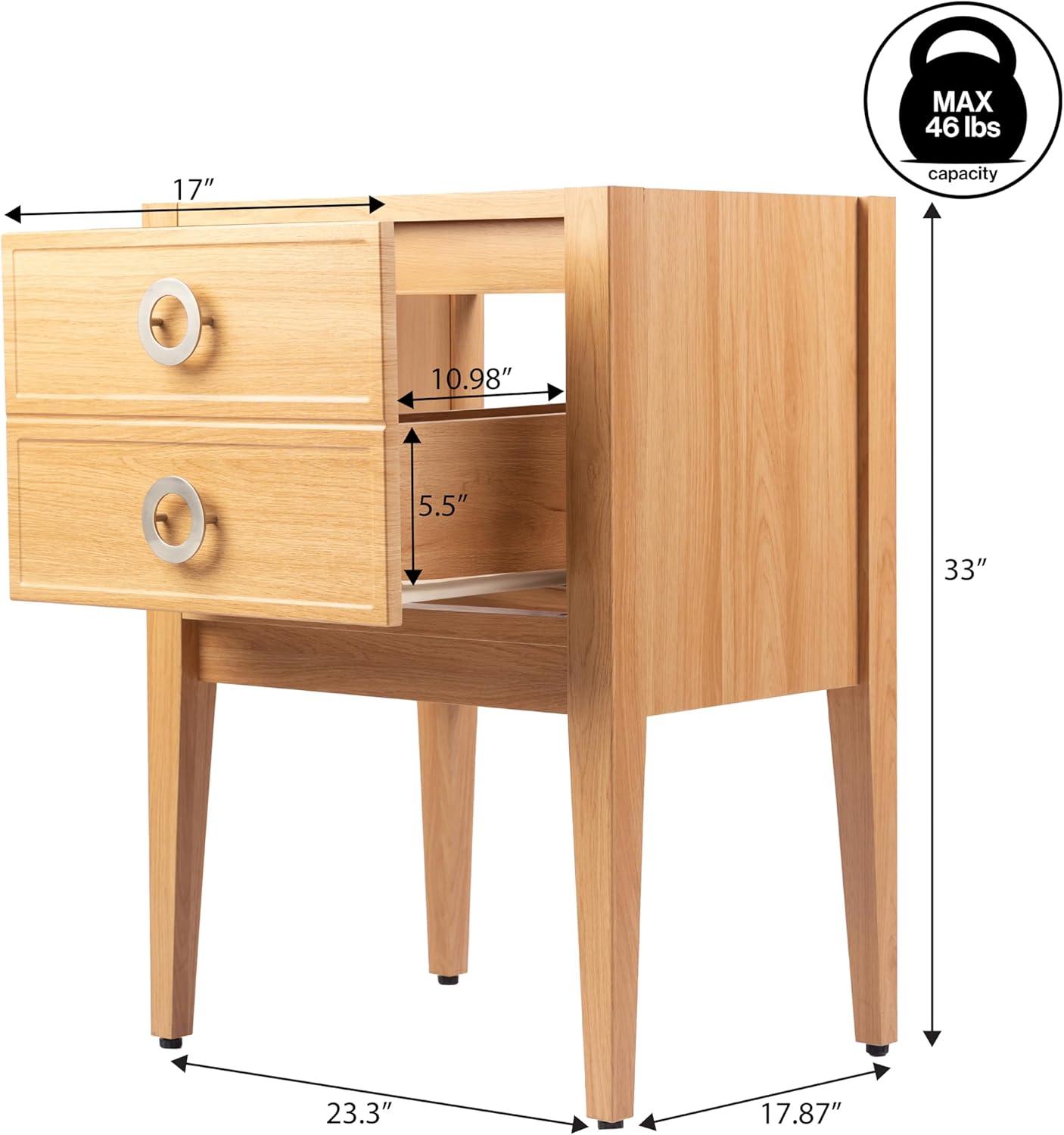 imageJONATHAN Y VAN2001B Corbin 24 in W x 18 in D x 33 in H Modern Classic 1Drawer Bath Vanity Base Only Sink Basin Not Included WalnutOak