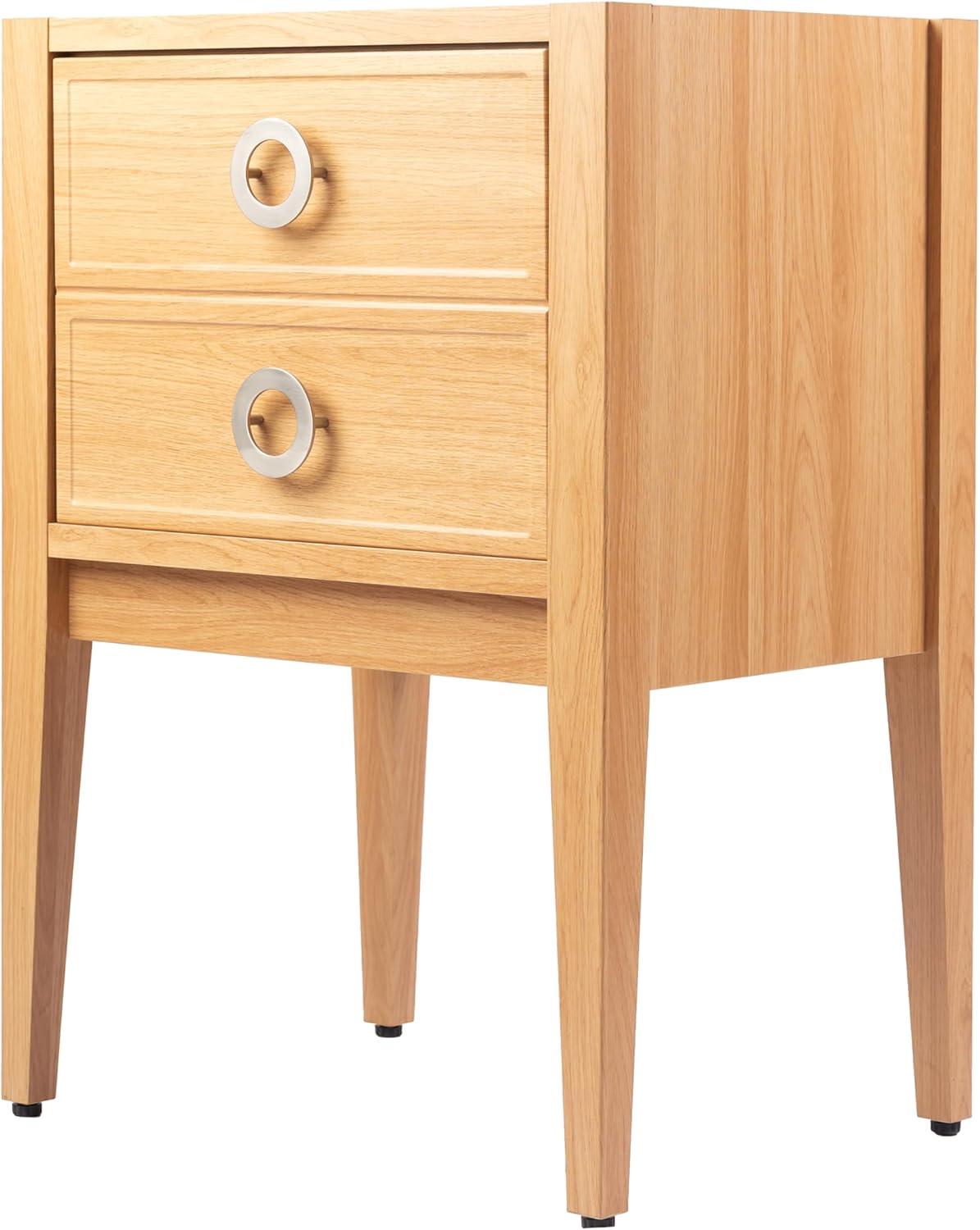 imageJONATHAN Y VAN2001B Corbin 24 in W x 18 in D x 33 in H Modern Classic 1Drawer Bath Vanity Base Only Sink Basin Not Included WalnutOak