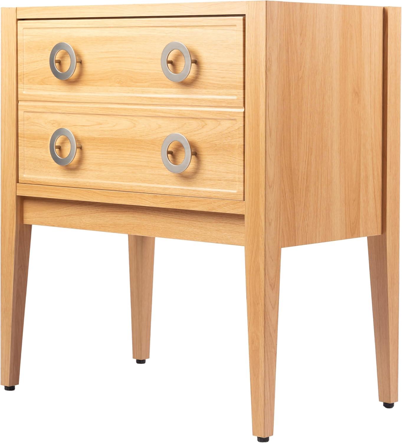 imageJONATHAN Y VAN2001B Corbin 24 in W x 18 in D x 33 in H Modern Classic 1Drawer Bath Vanity Base Only Sink Basin Not Included WalnutOak