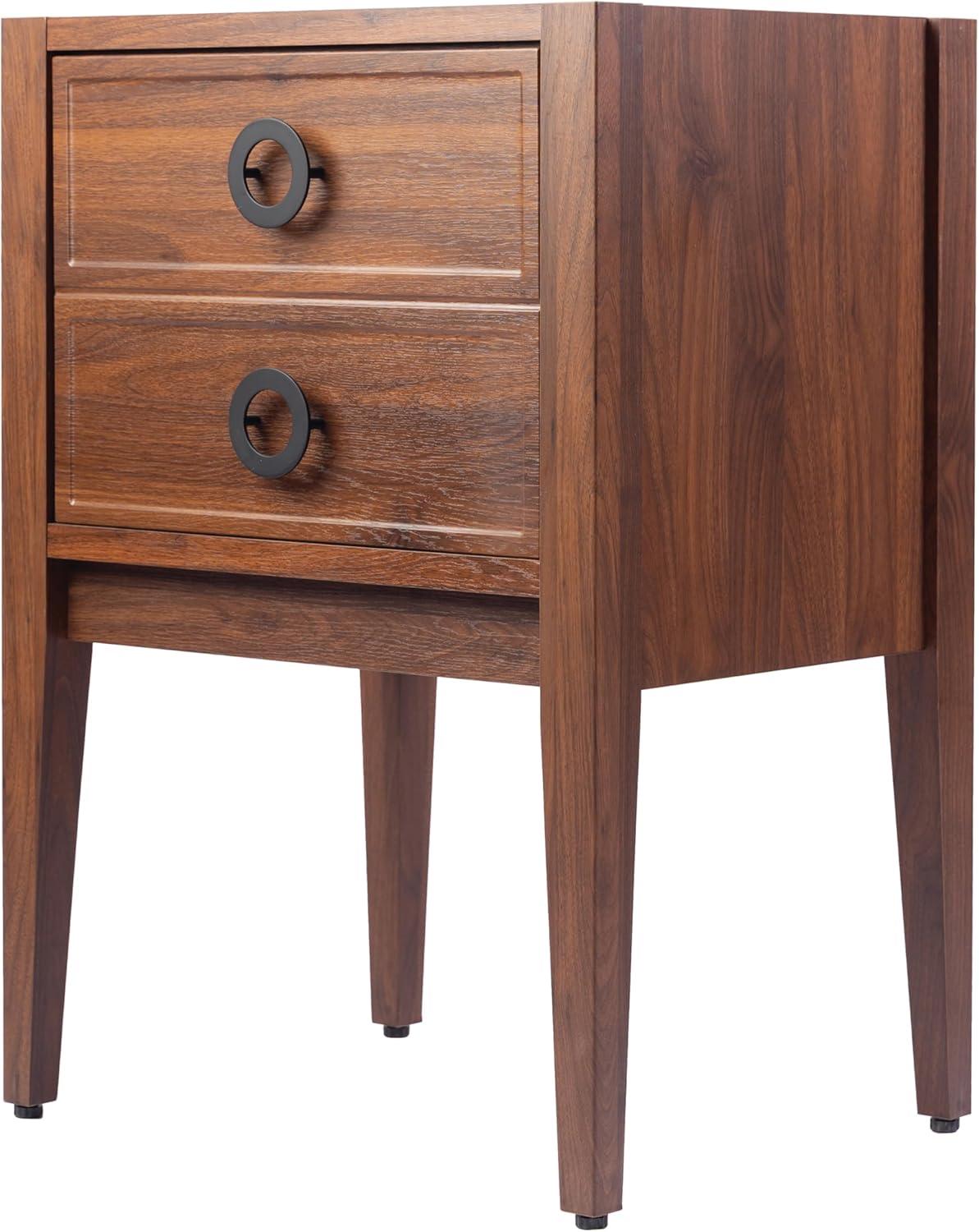 imageJONATHAN Y VAN2001B Corbin 24 in W x 18 in D x 33 in H Modern Classic 1Drawer Bath Vanity Base Only Sink Basin Not Included WalnutWalnut