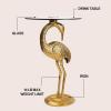 JONATHAN Y END1006B Blanche 25″ Classic Mid-Century Glass Top Flamingo End Table for Living Room, Bedroom, Office, Bathroom, Gold(Gold/Black)