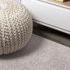 JONATHAN Y Haze Solid Low-Pile Beige 3×5 Oval Indoor Area Rug, Coastal,Bohemian,Minimalist,Classic, Easy-Cleaning for Living Room,Bedroom,Kitchen,Pet Friendly,Non-Shedding (SEU100G-3OV)