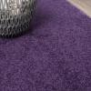 JONATHAN Y Haze Solid Low-Pile Purple 5′ Round Indoor Area Rug, Coastal,Bohemian,Minimalist,Classic, Easy-Cleaning for Living Room,Bedroom,Kitchen,Pet Friendly,Non-Shedding (SEU100N-5R)