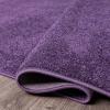 JONATHAN Y Haze Solid Low-Pile Purple 5×5 Square Indoor Area Rug, Coastal,Bohemian,Minimalist,Classic, Easy-Cleaning for Living Room,Bedroom,Kitchen,Pet Friendly,Non-Shedding (SEU100N-5SQ)
