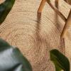JONATHAN Y Petal Jute Scalloped Circle Natural 5′ Round Indoor Area Rug, Cottage, Bohemian, Easy-Cleaning for Living Room, Bedroom, Kitchen, Pet Friendly, Non-Shedding (RNF112A-5R)(5’1″ (Round))