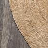 JONATHAN Y Soleil Jute Braided Circle Natural 5′ Round Indoor Area Rug, Natural-Fibers, Geometric, Easy-Cleaning for Living Room, Bedroom, Kitchen, Pet Friendly, Non-Shedding (RNF103A-5R)(3′ (Round))