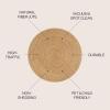 JONATHAN Y Soleil Jute Braided Circle Natural 5′ Round Indoor Area Rug, Natural-Fibers, Geometric, Easy-Cleaning for Living Room, Bedroom, Kitchen, Pet Friendly, Non-Shedding (RNF103A-5R)(3′ (Round))