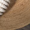 JONATHAN Y Soleil Jute Braided Circle Natural 5′ Round Indoor Area Rug, Natural-Fibers, Geometric, Easy-Cleaning for Living Room, Bedroom, Kitchen, Pet Friendly, Non-Shedding (RNF103A-5R)(7′ (Round))