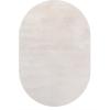 JONATHAN Y Haze Solid Low-Pile Ivory 3×5 Oval Indoor Area Rug, Coastal,Bohemian,Minimalist,Classic, Easy-Cleaning for Living Room,Bedroom,Kitchen,Pet Friendly,Non-Shedding (SEU100D-3OV)