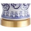 JONATHAN Y JYL5014A Leo 28.5″ Chinoiserie LED Table Lamp Classic Cottage Bedside Desk Nightstand Lamp for Bedroom Living Room Office College Bookcase LED Bulb Included, Blue/White