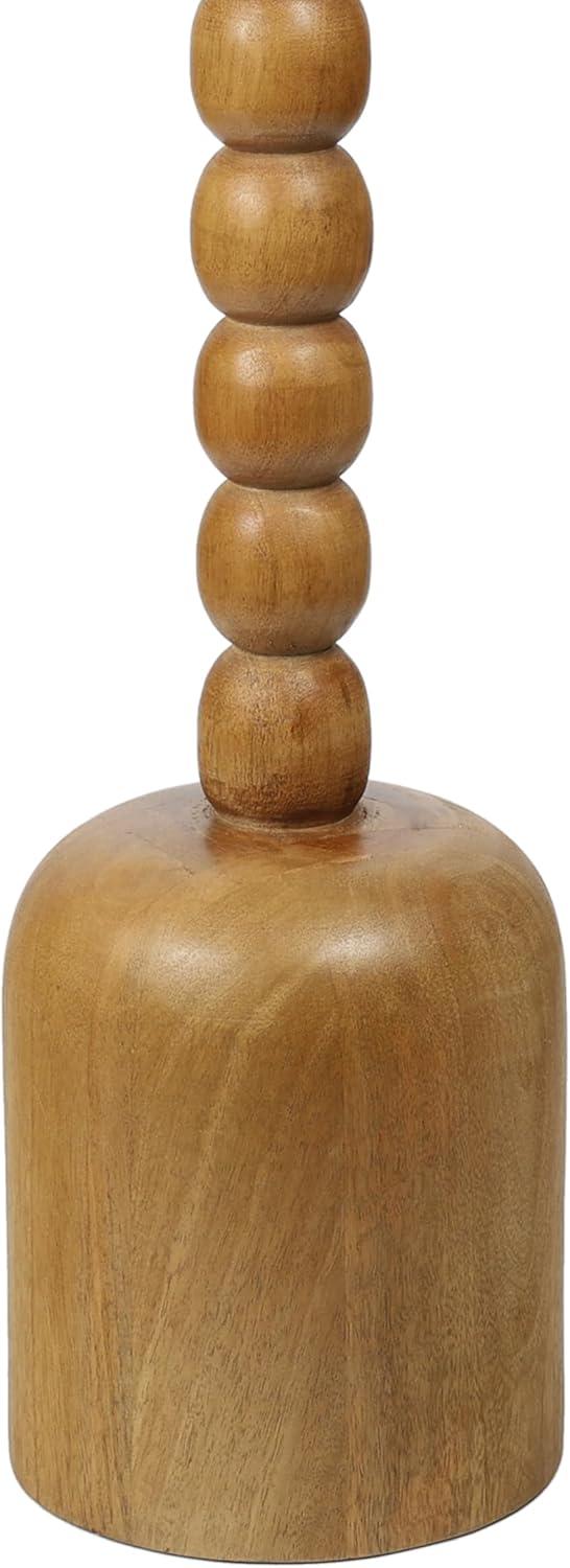 imageJONATHAN Y END3002A Turner 245quot Designer Cottage Spindle Wood Column Drink Table and Decorative End Table with White Marble Round Top for Living Room Bedroom Office Bathroom NaturalNaturalWhite