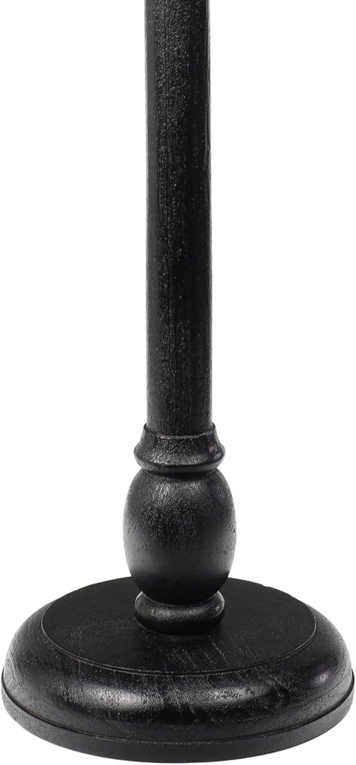 imageJONATHAN Y END3006A Leopold 245quot Cottage Designer Mango Wood Pedestal Round Drink Table and Decorative End Table for Living Room Bedroom Office Bathroom NaturalBlack