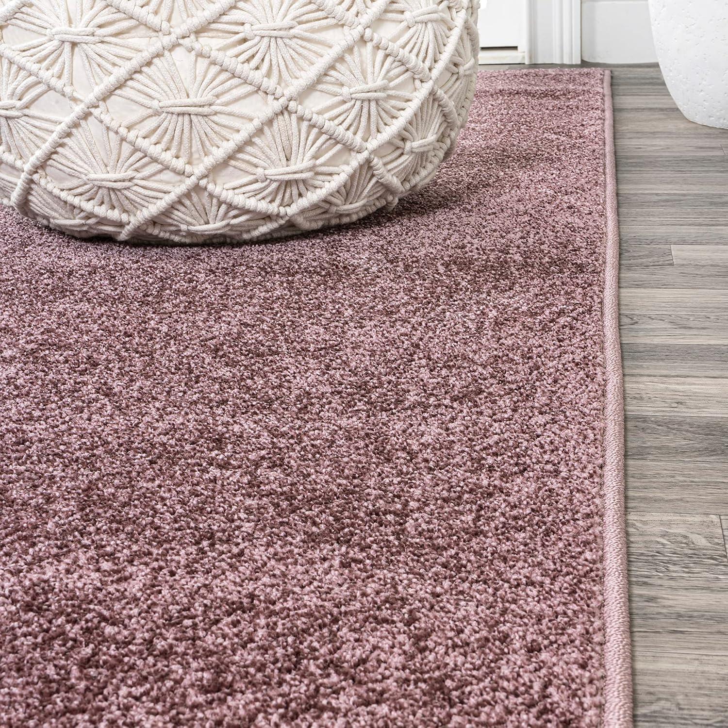 imageJONATHAN Y Haze Solid LowPile Light Purple Runner Rug 2x8 CoastalBohemianMinimalistClassic EasyCleaning for Living RoomBedroomKitchenPet FriendlyNonShedding SEU100R28