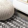 JONATHAN Y Bohemian Geometric Indoor Outdoor Runner Rug 2X8 Black/Ivory, Tokay for Backyard, Patio, Porch, Easy-Cleaning, High Traffic, Pet-Friendly, Non-Shedding (SMB132E-28)(Black/Ivory)