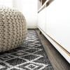 JONATHAN Y Bohemian Geometric Indoor Outdoor Runner Rug 2X8 Black/Ivory, Tokay for Backyard, Patio, Porch, Easy-Cleaning, High Traffic, Pet-Friendly, Non-Shedding (SMB132E-28)(Black/Ivory)