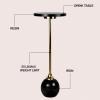 JONATHAN Y END1005B Evelyn 26″ Modern Glam Metal/Resin Mosaic Top Pedestal Drink Table and Decorative End Table for Living Room, Bedroom, Office, Bathroom, Black/Gold(Black/Gold)