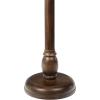 JONATHAN Y END3006A Leopold 24.5″ Cottage Designer Mango Wood Pedestal Round Drink Table and Decorative End Table for Living Room, Bedroom, Office, Bathroom, Natural(Dark Brown)