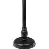 JONATHAN Y END3006A Leopold 24.5″ Cottage Designer Mango Wood Pedestal Round Drink Table and Decorative End Table for Living Room, Bedroom, Office, Bathroom, Natural(Black)
