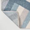 JONATHAN Y Retro Rainbow Stripe Indoor Area Rug 8×10, Red/Gold/Cream, Contemporary, Casual, Coastal, Easy-Cleaning for Living Room, Bedroom, Kitchen, Pet Friendly, Non-Shedding (DZC102C-8)(Blue/Cream/Gray)