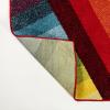JONATHAN Y Retro Rainbow Stripe Indoor Area Rug 8×10, Red/Gold/Cream, Contemporary, Casual, Coastal, Easy-Cleaning for Living Room, Bedroom, Kitchen, Pet Friendly, Non-Shedding (DZC102C-8)(Multi Color)
