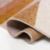 JONATHAN Y Retro Rainbow Stripe Indoor Area Rug 8×10, Red/Gold/Cream, Contemporary, Casual, Coastal, Easy-Cleaning for Living Room, Bedroom, Kitchen, Pet Friendly, Non-Shedding (DZC102C-8)(Red/Gold/Cream)