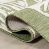 JONATHAN Y Two-Tone Monstera Leaf Indoor Outdoor Area Rug 8X10 Orange/Ivory, Tobago High-Low for Backyard, Patio, Porch, Easy-Cleaning, High Traffic, Pet-Friendly, Non-Shedding (HWC100A-8)(Light Green/Ivory)