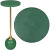JONATHAN Y END1005B Evelyn 26″ Modern Glam Metal/Resin Mosaic Top Pedestal Drink Table and Decorative End Table for Living Room, Bedroom, Office, Bathroom, Black/Gold(Green/Gold)