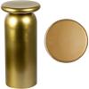 JONATHAN Y END1008D Miles 22.75″ Mid-Century Modern Metal Sleek Cylinder Drink Table and Decorative End Table for Living Room, Bedroom, Office, Bathroom, Navy(Gold)