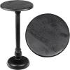 JONATHAN Y END3006A Leopold 24.5″ Cottage Designer Mango Wood Pedestal Round Drink Table and Decorative End Table for Living Room, Bedroom, Office, Bathroom, Natural(Black)