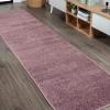 JONATHAN Y Haze Solid Low-Pile Light Purple Runner Rug 2×8, Coastal,Bohemian,Minimalist,Classic, Easy-Cleaning for Living Room,Bedroom,Kitchen,Pet Friendly,Non-Shedding (SEU100R-28)
