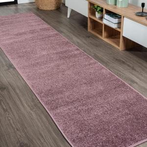JONATHAN Y Haze Solid Low-Pile Light Purple Runner Rug 2×8, Coastal,Bohemian,Minimalist,Classic, Easy-Cleaning for Living Room,Bedroom,Kitchen,Pet Friendly,Non-Shedding (SEU100R-28)