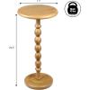 JONATHAN Y END3007B Augustus 24.5″ Cottage Classic Spindle Wood Pedestal Round Drink Table and Decorative End Table for Living Room, Bedroom, Office, Bathroom, Dark Brown(Natural)